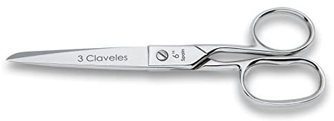 3 Claveles Schneiderschere, 6 Zoll (16,5 cm), Amerikanisch, Silber