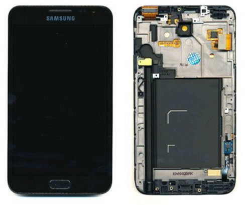 Ersatzteil: LCD Display Samsung N7000 Galaxy Note Original full set Black
