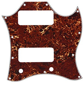 kaish Standard SG Special Full Face Gitarre Pickguard mit P90 Tonabnehmer Loch braun Schildkröte