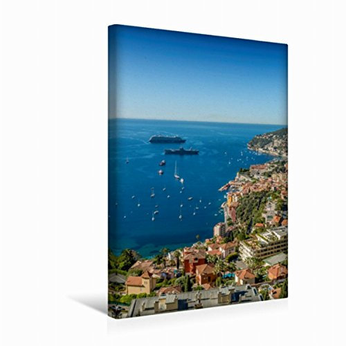 Premium Textil-Leinwand 30 x 45 cm Hoch-Format CÔTE DAZUR Villefranche-sur-Mer | Wandbild, HD-Bild auf Keilrahmen, Fertigbild auf hochwertigem Vlies, Leinwanddruck von Melanie Viola