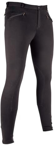 HKM Erwachsene Herren-Reithose-Basic-9100 schwarz52 Hose, 9100 schwarz, 52