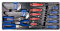 KING TONY 990129CR Thermoformé de Clés Mâles Métriques et Pouces, Tournevis, Pinces, Set de 29