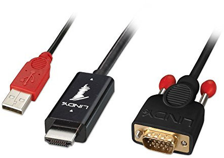 Lindy Câble Adaptateur HDMI vers VGA, 3m