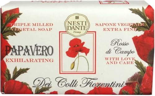 Nesti Dante Colli Fiorentini Poppy/Mohn (Handseife aus natürlichen Inhaltsstoffen, langanhaltender Duft, Seife) 664201