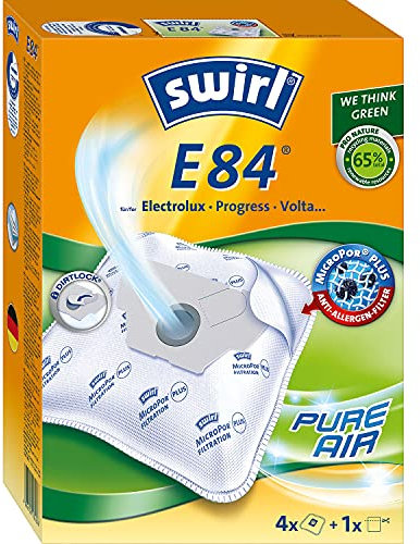 Swirl® E 84® EcoPor® Staubsaugerbeutel für Electrolux, MioStar, Progress, 4 Beutel