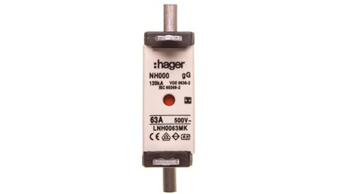 Hager LNH0063MK NH Fuse 63A Pack of 3