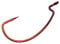 Gamakatsu 25 Pack EWG Offset Worm Hook (Red, 4/0) (58314-25)