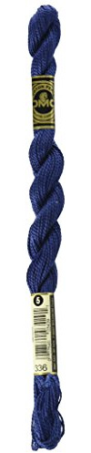 DMC 115 5-336 Pearl Cotton Thread, Navy Blue, Size 5