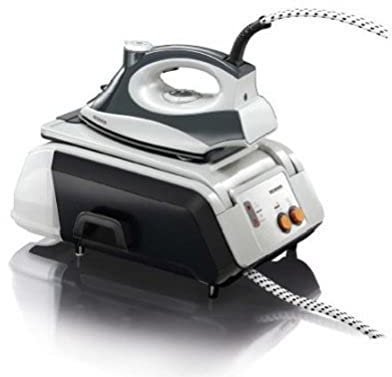 Severin 3285 Centrale Vapeur 2100 W Noir Argent