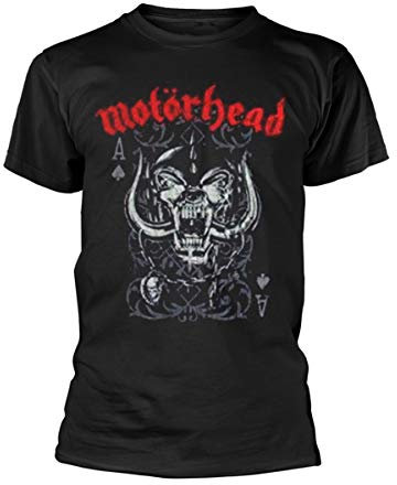 Motorhead Playing Card T-Shirt, Noir, (Taille Fabricant: X-Large) Homme