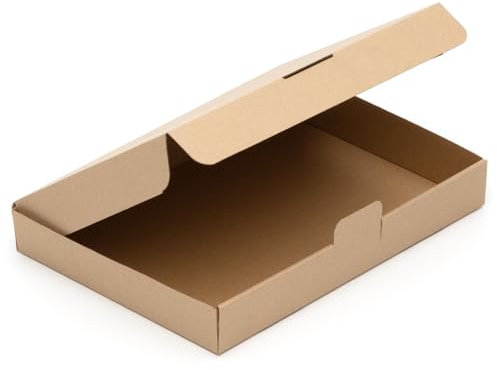 KK Verpackungen Maxibriefkartons 350 x 250 x 50 mm Braun DIN A4+ B4 (Innenmaß 350 x 250 x 50 mm) | 25 Stück, Versandkartons Faltschachteln Maxibrief Post-Kartons für Warensendungen Büchersendungen