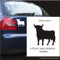 blattwerk-design KFZ-Aufkleber, Stier, STIER - Set, 6 Stück, Verschiedene Größen, Autoaufkleber, Auswahl (M071 Grau)