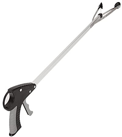 Vive Suction Cup Reacher Grabber - 32 Inch Heavy Duty Mobility Grip Hand Aid - Handle Tool Light Bulb Remover, Long Handled Trash Litter Picker, Garbage Garden Nabber, Extender Arm Pickup (1) (1)