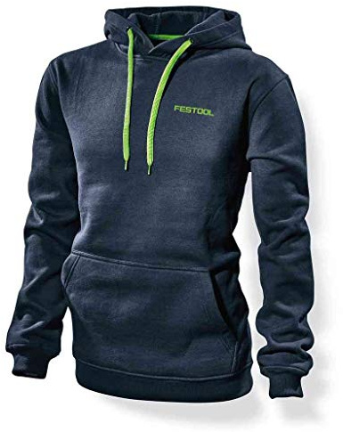 Festool Kapuzenpullover HO-FT2 – Fleece Hoodie in Blau | Blau melange/blau, Softshell-Einsätze mit Anti-Odor, 260 g/m² – offizielles Festool Merchandise
