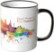 WANDKINGS® Tasse, Schriftzug Good Morning San Francisco! mit Skyline - SCHWARZ