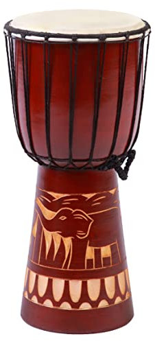 40cm Djembe Trommel Bongo Elefant Geschnitzt Anfänger Kinder Guter Klang