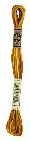 DMC 6-Strand Embroidery Cotton 8.7yd-Variegated Mustard