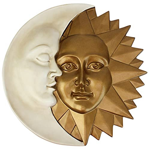 Design Toscano Wandskulptur, Himmlische Harmonie - Blattmaske, Maße: 5 x 39,5 x 39,5 cm