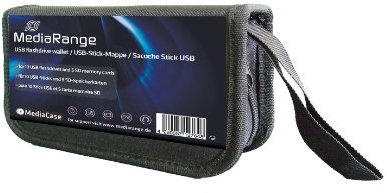 5x USB SD Wallet Tasche für 10 Sticks & 5 SD Karten