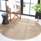 Safavieh Tapis en Fibres Naturelles Salon, Salle à Manger, Chambre à Coucher - Natural Fiber Collection, Tapis à Poil Court, Naturel et Beige, 91 x 91 cm