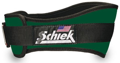 Schiek Sports Gürtel, unisex, bequem justierbar, Rückenbreite 15 cm, Unisex, Waldgrün, XL