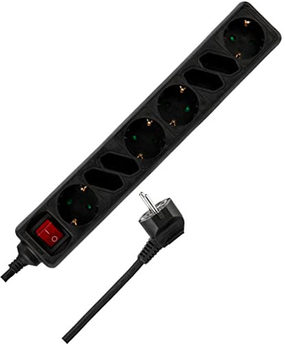 REV Steckerleiste, Mehrfachsteckdose Steckerleiste 8-Fach, 1,4m, 3500W, schwarz