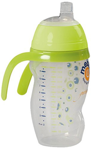 Mebby 92608 Easy Cup Tazza Antigoccia, Beccuccio in Silicone, Verde, 6+ Mesi
