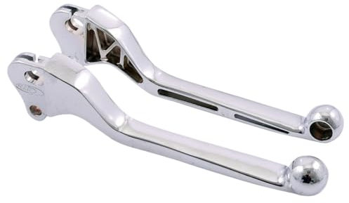 Sporthebel SIP chrom, L 145mm, 2 Stück kompatibel für VESPA PK 50 XL FL 50 V5N1T 2T AC 90-, PK 50 XL/Elestart 50 V5X3T 2T AC 85-90, PX 80 E Lusso/EFL/Arcobaleno/Elestart 8