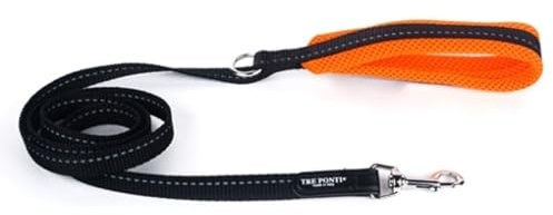 Tre Ponti Leine Economic Mesh orange mit Handgriff 100 cm x 1,5cm