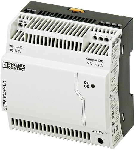 Phoenix Contact STEP-PS/1AC/24DC/4.2 DIN Rail Power Supply 24Vdc 4.2A voltage:100W