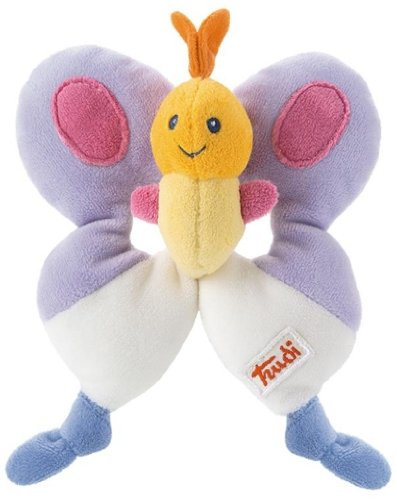 Trudi 28212 - Rassel Schmetterling 12 cm, bunt