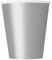 Unique Party- Sólido Paquete de 14 vasos de papel, Color plata, 266 ml (33446)