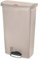 Rubbermaid Commercial Products Slim Jim Step-on Resin Front Step Waste Receptacle Bin 68 Litre Beige 1883460