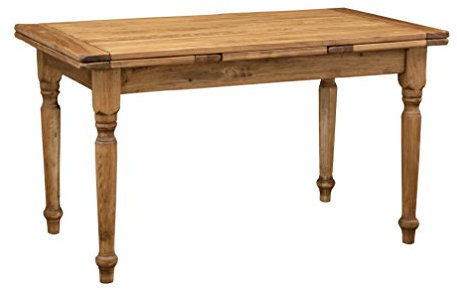 Biscottini Esstisch ausziehbar Made in Italy 140x80 cm | Esstisch Holz massiv | Küchentisch ausziehbar