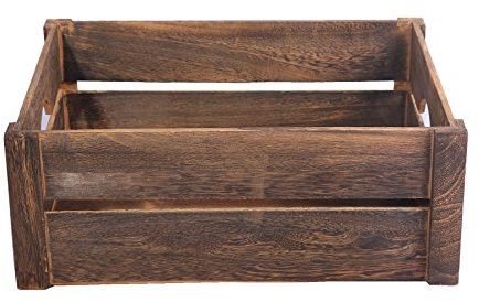 3 x Large Brown Wooden Apple Crates Display Plants Fruits Storage Easter Gift Hamper