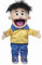 Bobby Peach Boy von Silly Puppets | 40 cm Handpuppe für Kinder | Mit Beweglichem Mund Und Armen | Abnehmbare Handwaschbare Kleidung