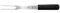Mercer Culinary Millennia Black Handle 8 Cooks Fork
