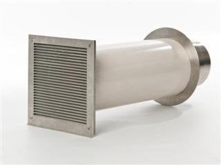 Verbrennungsluftsystem mit Doppelklappe 80mm (VLS) Zuluft-Set für Kamin