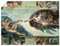 ARTLAND Wanddeko Poster & Kunstdrucke Wandposter 80x60 cm Glaube Christentum Sixtinische Kapelle Finger Berührung Die Erschaffung des Adam 1510 Renaissance Michelangelo R2PK