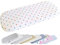 Baby Spannbettlaken für Matratze für Kinderwagen - Spannbetttuch für das Babywagens - 100% Baumwolle - 75-80 x 30-35cm - Made in EU - ÖkoTex - Strandhäuschen
