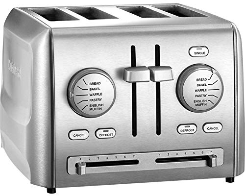Cuisinart CPT-640P1 4-Slice Custom Select Toaster, Stainless Steel