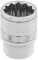 Draper 32778 3/8-Inch Square Drive 12-Point Hi-Torq Metric Socket, 15mm Size , Blue