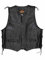 Held Patch Leder-Weste - Farbe: SCHWARZ, Größe: L