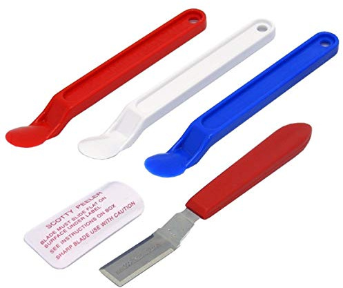 Scotty Peeler Label & Sticker Remover - The Original (Set of 2 Blue) + 1 Metal Sp2