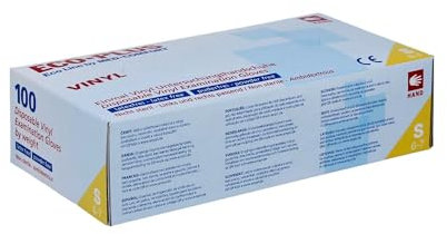 100x Vinyl Einmalhandschuhe Eco-plus puderfrei unsteril Gr. M