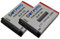 2 x Dot.Foto SLB-10A Premium 3.7v / 1050mAh Batterie Rechargeable pour Samsung EX2F, ES55, ES60, WB200F,WB250F, WB280F, WB350F, WB500, WB550, WB700, WB750, WB800F, WB1100F, NV9, L100, L110, M310W