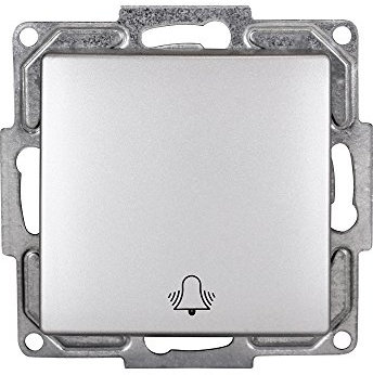 Gunsan Visage Taster Glocke Klingel Unterputz Silber