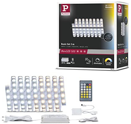 Paulmann MaxLED Tunable White Basisset beschichtet 3m 20W mit Weißlichtsteuerung