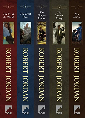 The Wheel of Time, Books 1-4: (The Eye of the World, The Great Hunt, The Dragon Reborn, The Shadow Rising, New Spring: The Novel) (English Edition)