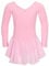 tanzmuster ® Ballettkleid Mädchen Langarm - Anna - aus weichem Baumwollstoff mit Glitzersteinen und Chiffon Röckchen fürs Kinder Ballett Ballettbodyin rosa, Größe:164/170